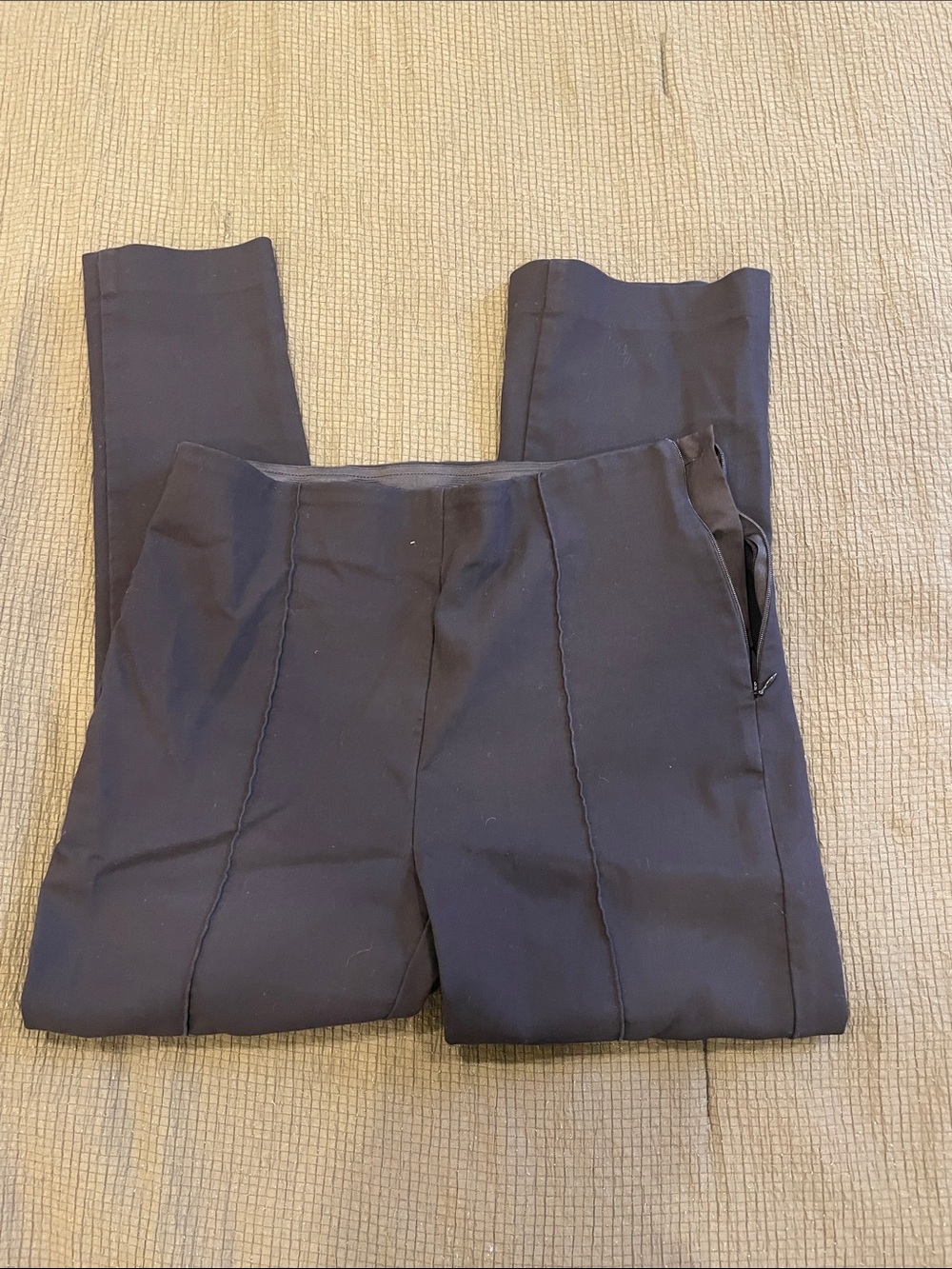 LOFT Black Ankle Cropped Slim Pants